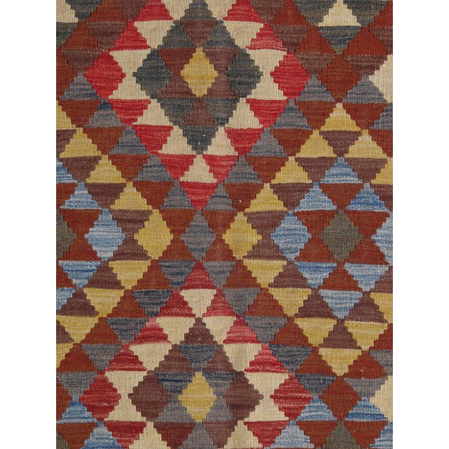 2000 - 2009 Handwoven Tribal Kilim Rug 5'4" X 6'9" For Sale - Image 5 of 5