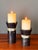 1980s Pair of Tessellated Horn and Brass Candle Holders For Sale In Los Angeles - Image 6 of 12
