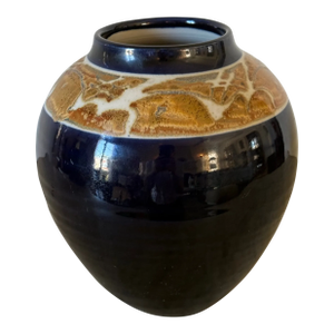 Vintage Hand Thrown and Beautifully Decorated Vase in Stunning Art Nouveau Glazes