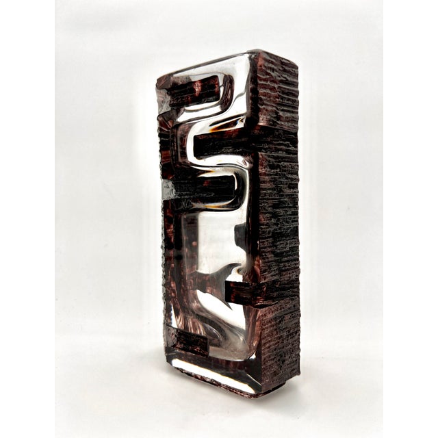 Daum 1970s Cesar Baldaccini Vase Model Argos for Daum France For Sale - Image 4 of 10