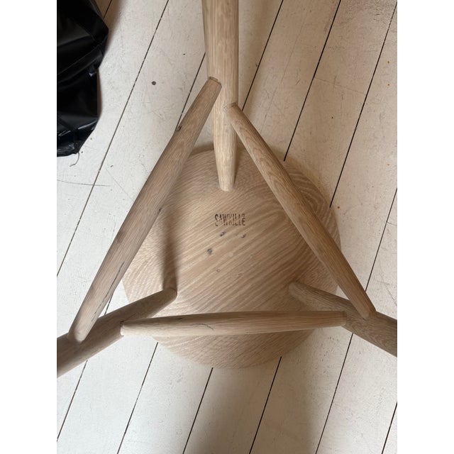 Contemporary Sawkille Co. White Oak Stool For Sale - Image 3 of 3