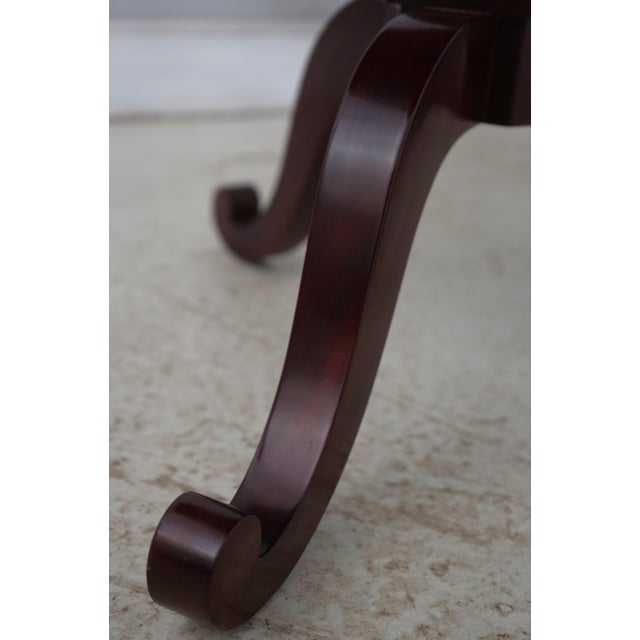 Brown Kindel Inlaid Mahogany Neoclassical Hexagon End Table For Sale - Image 8 of 14
