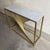 1990s Sculptural Console Table in Gilt Metal with Carrara White Marble Top, 1990s For Sale - Image 5 of 9