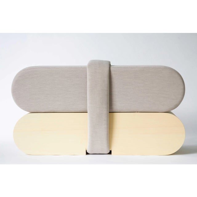 The Vow Chair by Geke Lensink Dimensions: D40 x W100 x H50 cm Materials: alaskan yellow cedar, cushion and knitted After...