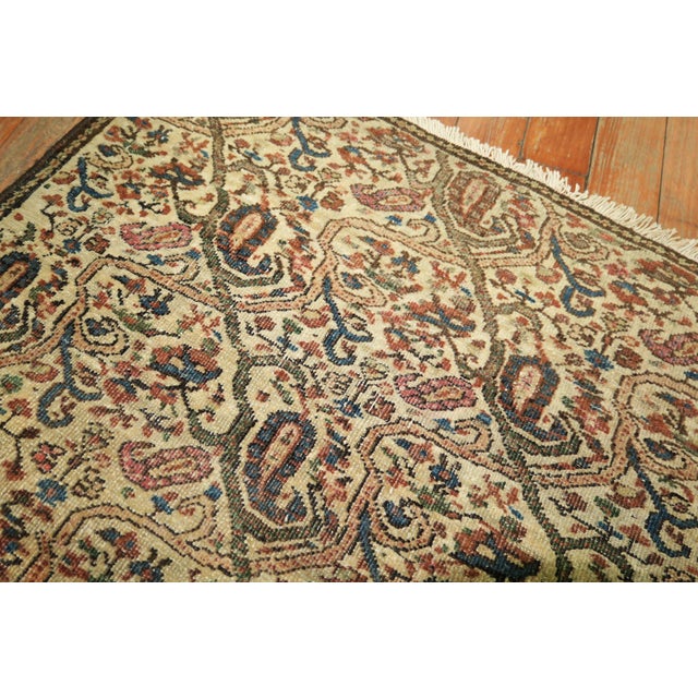 Early 20th Century Early 20th Century Zabihi Collection Persian Square Mini Rug - 1'10" x 2'4" For Sale - Image 5 of 7