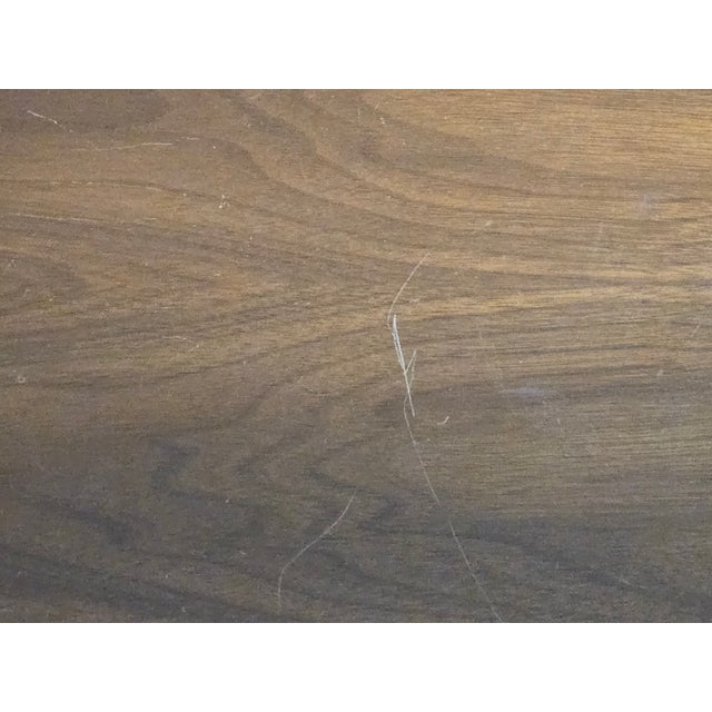 1960s Walnut Mid-Century Modern Nightstand Attributed to Dixie Furniture Co For Sale - Image 9 of 10