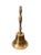 Vintage Solid Brass Hand Bell | Traditional Schoolhouse Dinner Bell | English Manor, Colonial & Farmhouse Decor | Cast...