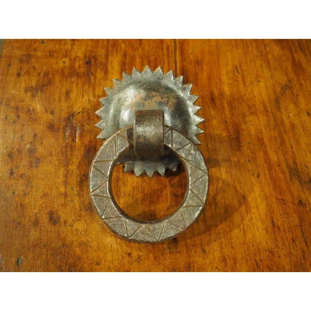 Brown Wrought Iron Iberian Door Knocker, Circa 1800s For Sale - Image 8 of 9