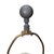 Black Vintage Hollywood Regency Urn-Form Metal Table Lamp - Black & Gold Finish For Sale - Image 8 of 11