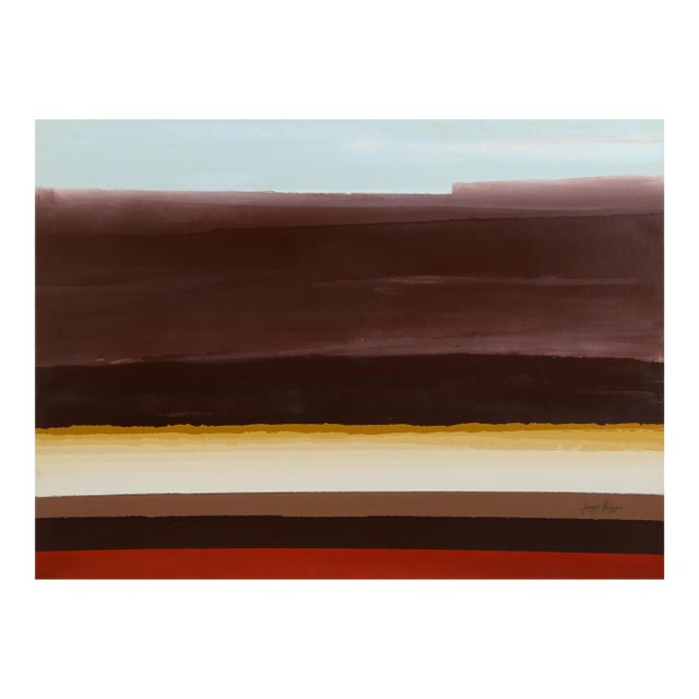 Abstract Landscape, Silkscreen Monotype For Sale