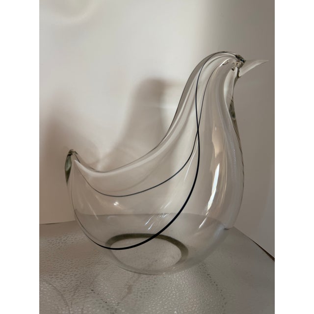 Mid-Century Modern 1970s Murano Handblown Glass Birds Signed Des L. Seguro Meaning the Famous Livio For Sale - Image 3 of 7