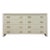 Coastal Mitchell Gold Bob Williams White Dresser, Brass Handles, 8 Drawer For Sale