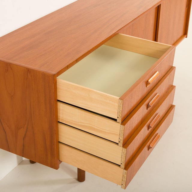 Scandinavian Teak Sideboard in the style of Nils Jonsson, 1960s For Sale - Image 12 of 17