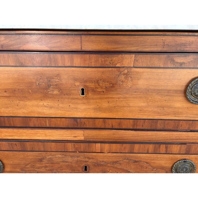 Louis XVI Style Marble Top Commodes, Set of 2 For Sale In Los Angeles - Image 6 of 8