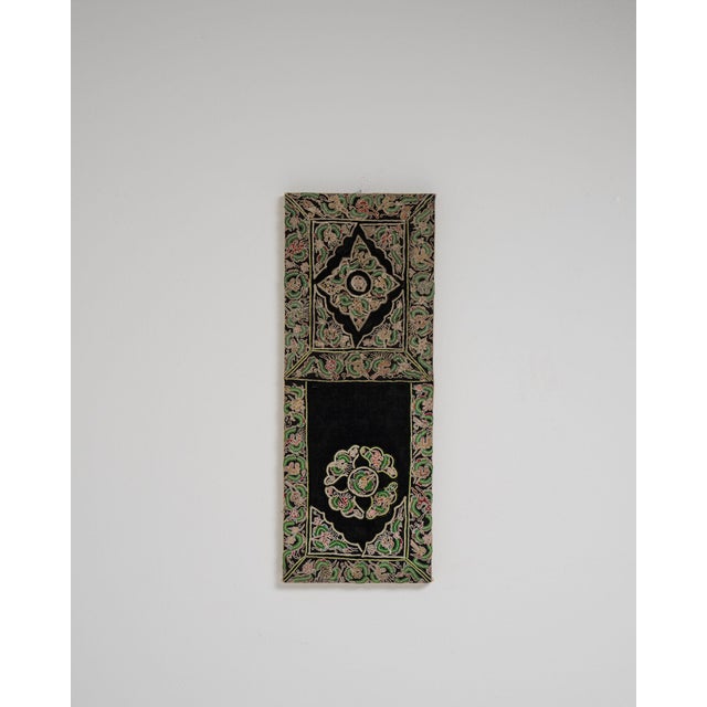 Early 20th Century China Charcoal Textile Wall Hanging For Sale - Image 14 of 15