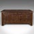 English 1700 Large Antique English Oak Coffer For Sale - Image 3 of 9