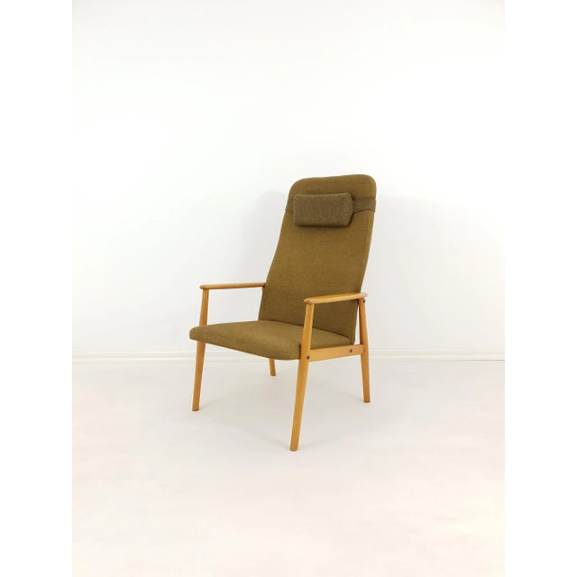 Vintage Scandinavian Beech Armchair, 1970s For Sale - Image 10 of 10