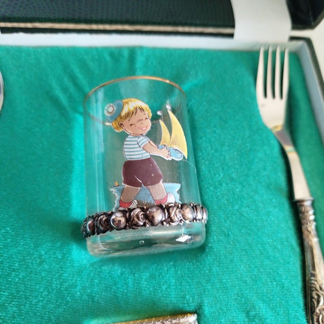 Metal Silver Set of Cutlery, Set of 6 For Sale - Image 7 of 10