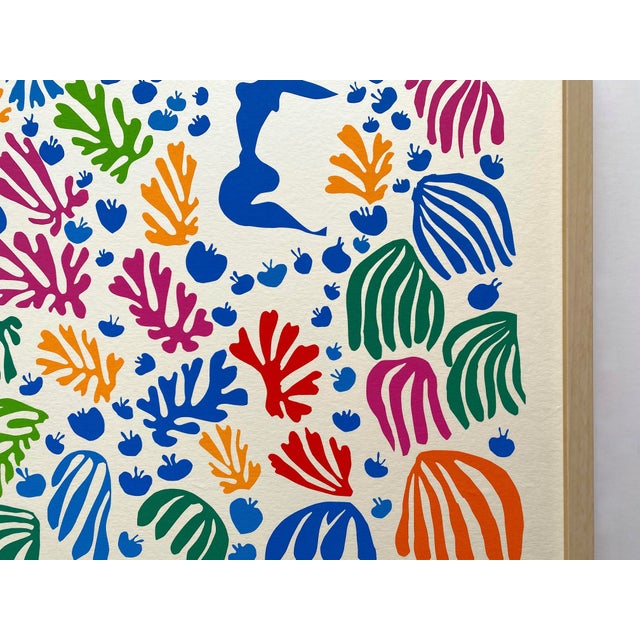 Henri Matisse Vintage 1980 Fine Art Silkscreen Print Framed
