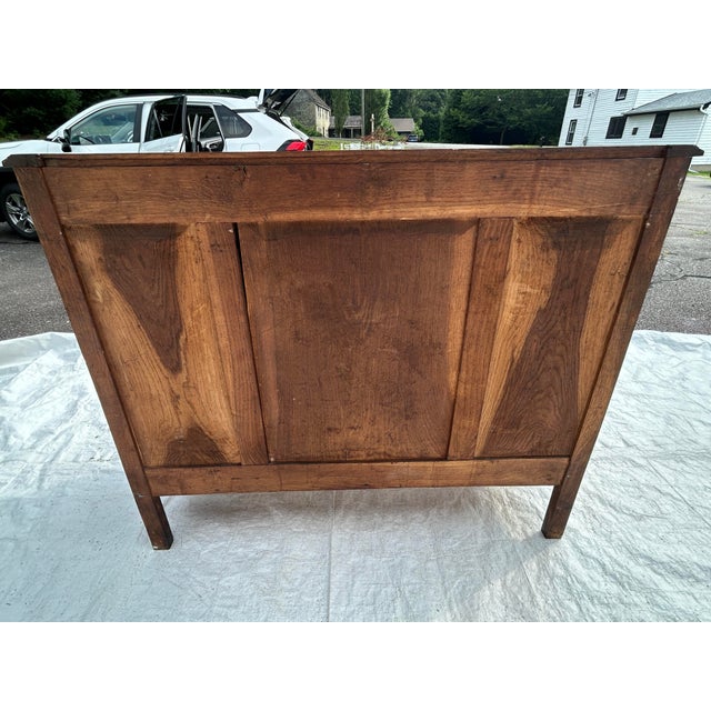 Vintage Mission Solid Oak Server Art & Craft Style Sideboard Attributed For Sale In New York - Image 6 of 8