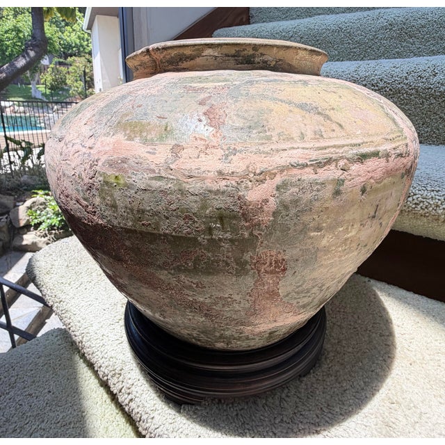 Antique Chinese Ceramic Storage Jar Song-Yuan Dynasty For Sale - Image 4 of 8