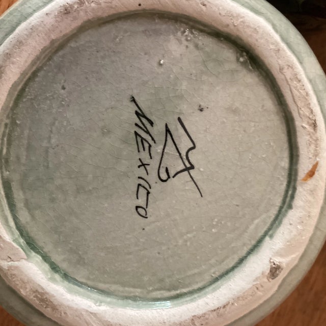 Late 20th Century Vintage Limited Edition Original Stoneware Tonala Jalisco Mugs Signed by Manuel R. Wexler Mexico- Set of 3 For Sale - Image 11 of 12