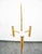 Mid-Century Modern Vintage Mid Century Modern Floor Lamp Set Light Gold Brass 3 Light Atomic Round - a Pair For Sale - Image 3 of 12
