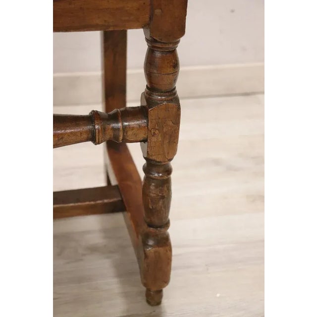 Wood Chair in Walnut, 17th Century For Sale - Image 7 of 10