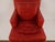 Metal Mid-Century Modern Style Coach for Baker Furn. Red Tanned Leather Club Chair For Sale - Image 7 of 9