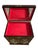 Brown Vintage Midcentury Chinoiserie Brown Lacquer Shell Inlay Jewelry Box Cabinet For Sale - Image 8 of 15
