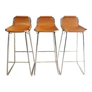 1960s Charlotte Perriand Style Stools for Les Arcs - Set of 3 For Sale