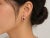 Traditional Late 20th Century 14K Yellow Gold Estate Diamond & Ruby Filigree Earrings, Pair For Sale - Image 3 of 3