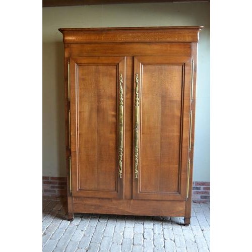 Antique Louis Philippe Cabinet in Oak, 1850 For Sale - Image 9 of 10