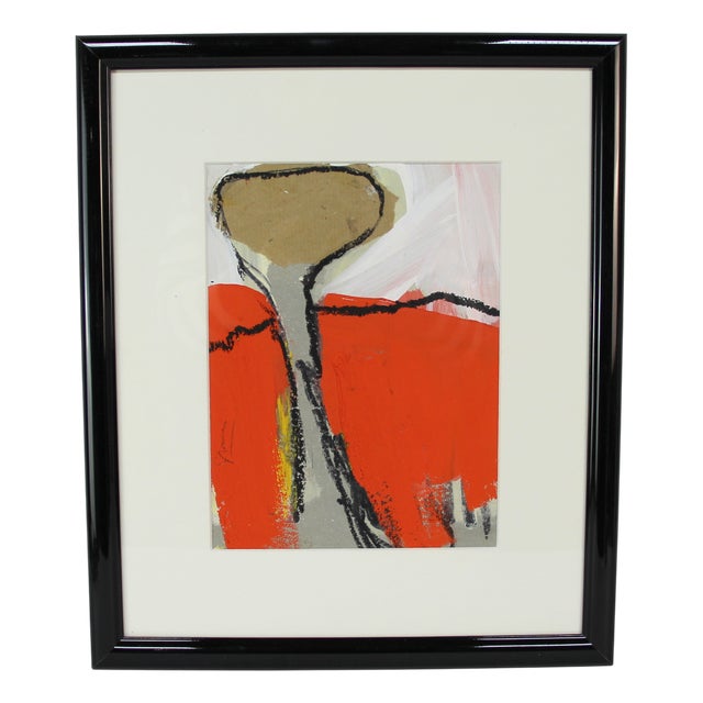 Lola Galanes, Abstract Composition, 1990s, Mixed Media, Framed For Sale