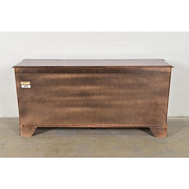 Henredon Georgian Carved Mahogany Seven-Drawer Dresser or Credenza For Sale - Image 12 of 13