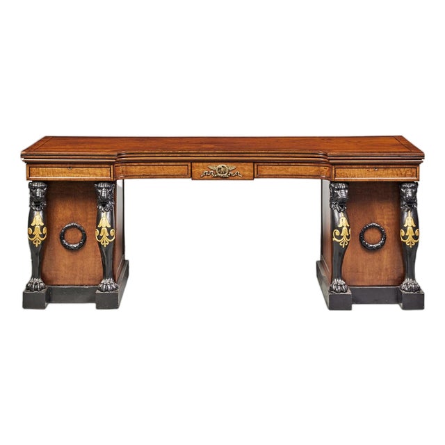 Early 19th Century Regency Mahogany Sideboard With Ebony Inlays For Sale