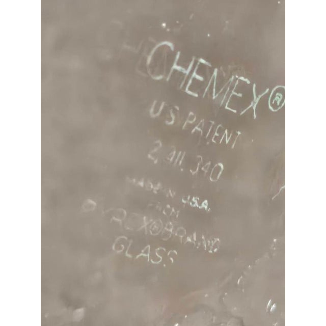 1960s Chemex Pyrex Pour Over Coffee Decanter, 13 Cup For Sale - Image 9 of 9