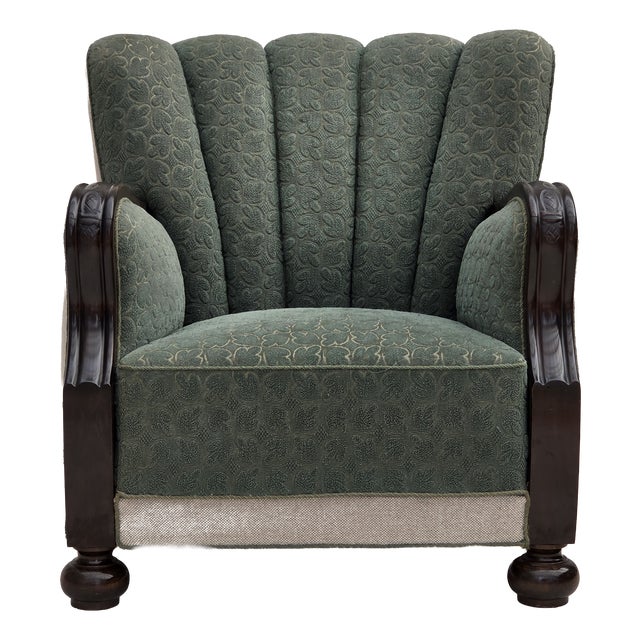 Danish Relax Chair in Furniture Wool and Oak Wood, 1960s For Sale