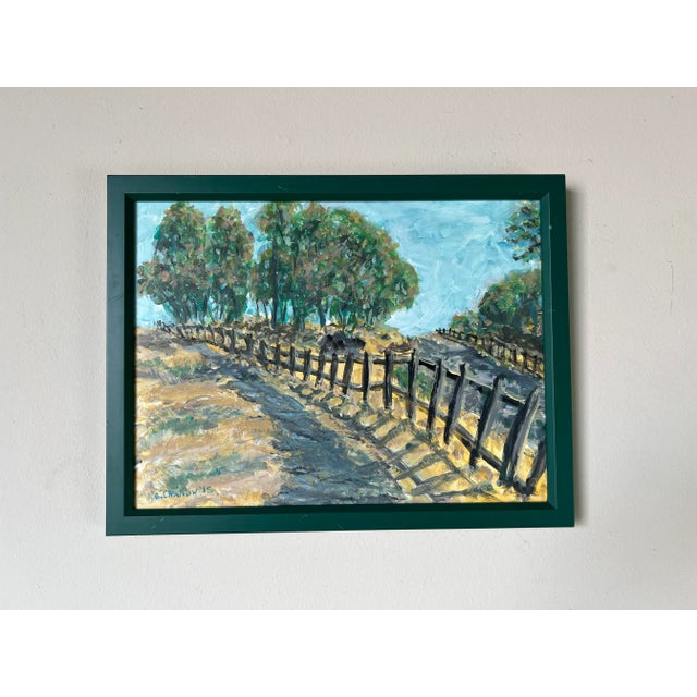 B. Charlow Impressionist Landscape Oil Painting, Framed For Sale - Image 12 of 12