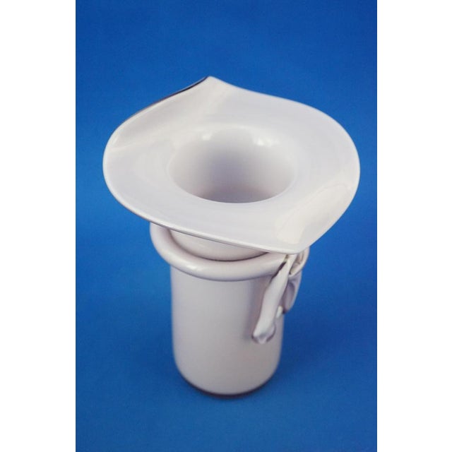 20th Century Purple Sommerso Glass Hat Vase from La Murrina, Italy, 1970s For Sale - Image 12 of 18