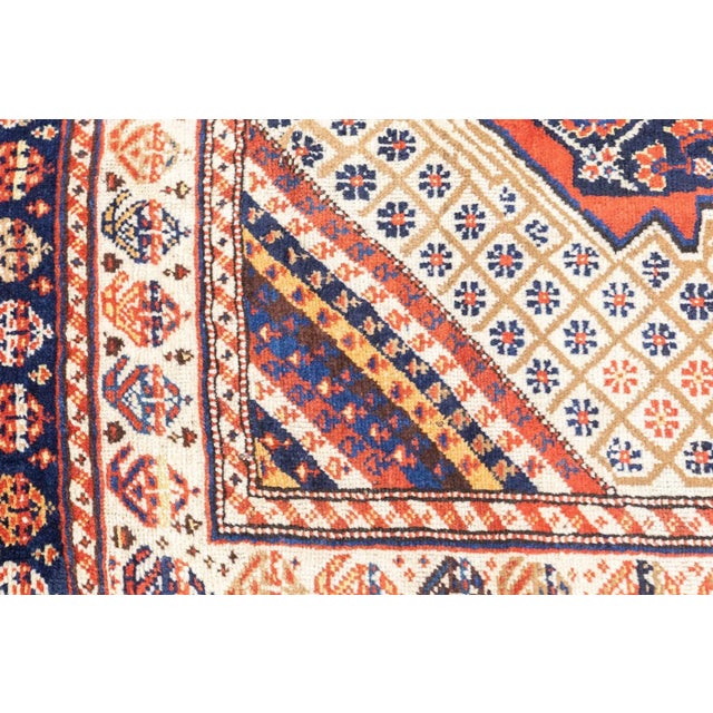 Antique Persian Qashqai Rug 3'4'' x 5'3'' For Sale - Image 10 of 12