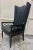 Vintage Fretwork High Back Chippendale Livingroom Desk Wingback Chair Armchair For Sale - Image 4 of 12