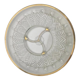 1950s Jeanette Glass Appetizer Platter For Sale