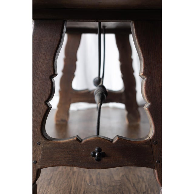 Lyre Leg Catalan Style Trestle Table - From France Late 1800s For Sale - Image 15 of 18