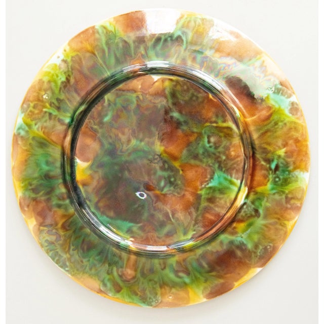 Antique English George Jones Majolica Chestnut Leaf on a White Napkin Plate, C. 1870 For Sale In Houston - Image 6 of 7