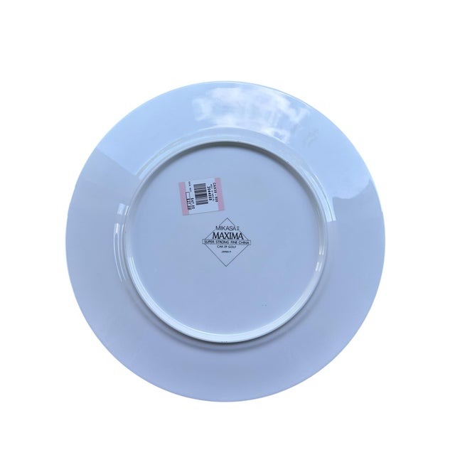 Contemporary Vintage Mikasa Maxima Golf Pattern 12" Service Plate / Charger - Cak 39 Modernist Design For Sale - Image 3 of 4