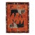 Vintage Persian Gabbeh Rug in Red With Twin Lion Pictorials - Rug & Kilim For Sale