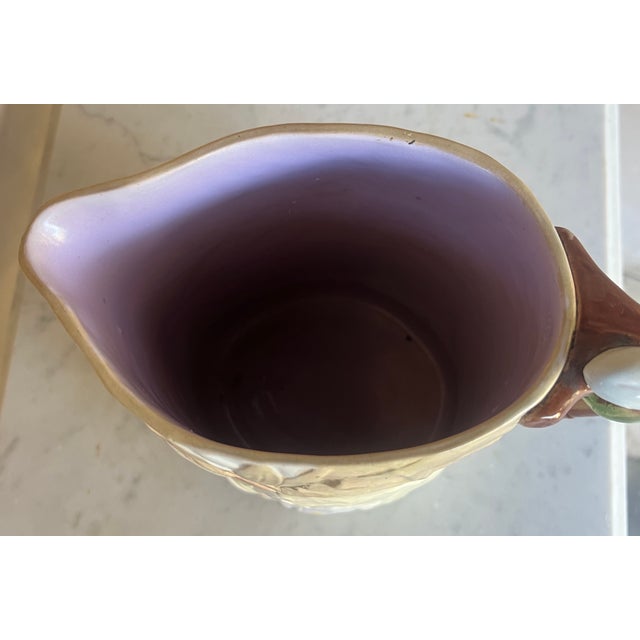 Tan Large Antique Pitcher by Joseph Holdcroft, C 1880s For Sale - Image 8 of 13
