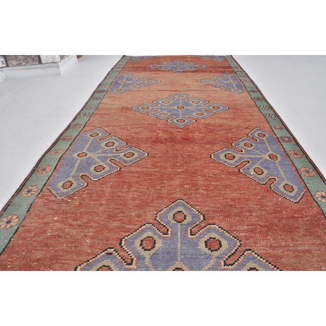 Vintage Anatolian Kurdish Wool Runner For Sale - Image 10 of 10