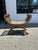 Boho chic vintage bench crafted in hardwood covered in Rattan and woven Reed in a dramatic Egyptian style.